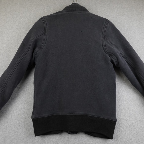 Abercrombie Fitch Indigo Lake Jacket Womens Small Fleece Lined Hooded Zip Heavy - Picture 2 of 16